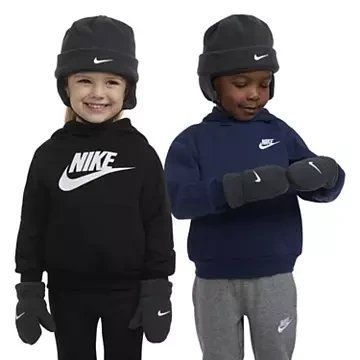 Nike Комплект Шапка флісова та рукавички; чорний 46280809 фото