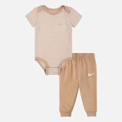 Nike Комплект Боді смужка та штанці; беж 99 фото