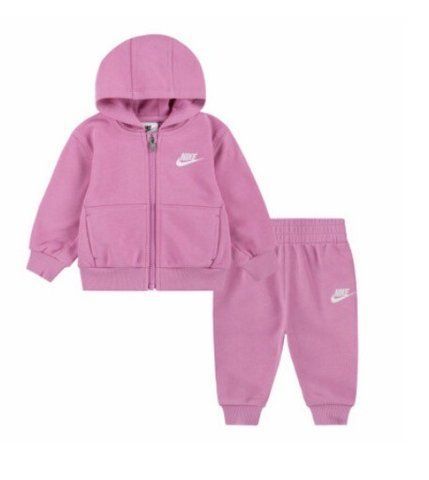 Костюм Nike зіп-кофта з капюшоном та штани Рожевий 390 фото