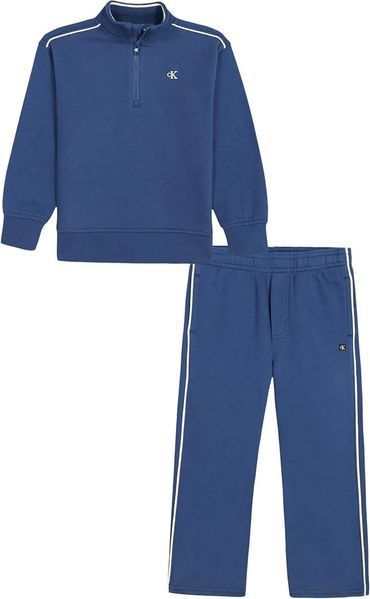 Костюм Calvin Klein із прямими штанами утеплений флісом Колір: Синій джинс 492 фото