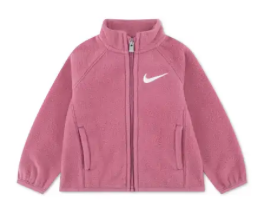 Кофта флісова Nike на блискавці. Колір: рожевий 427 фото